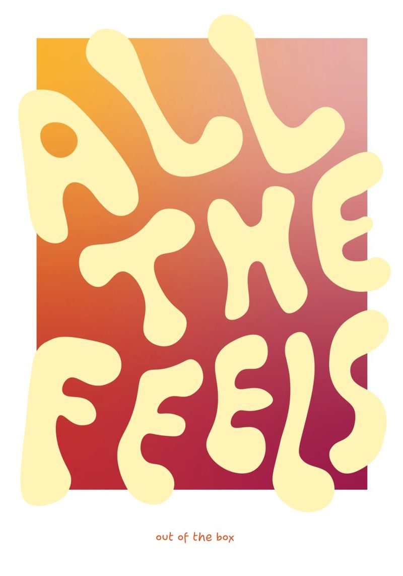 All the Feels – Creamy Peach Poster von Catarina Paula