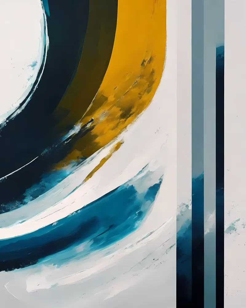 Abstrakt 25 poster con telaio in legno da kosinsart.gallery