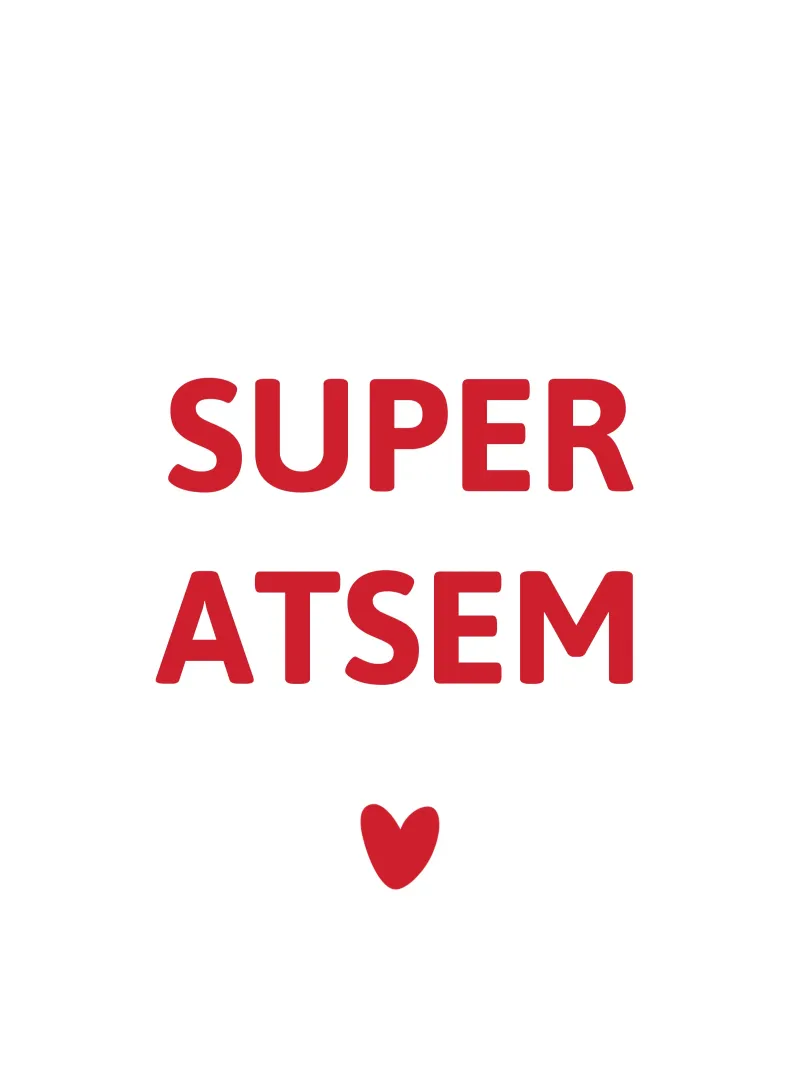 SUPER ATSEM tela con Cornice a cassetta da Maisoncadeau