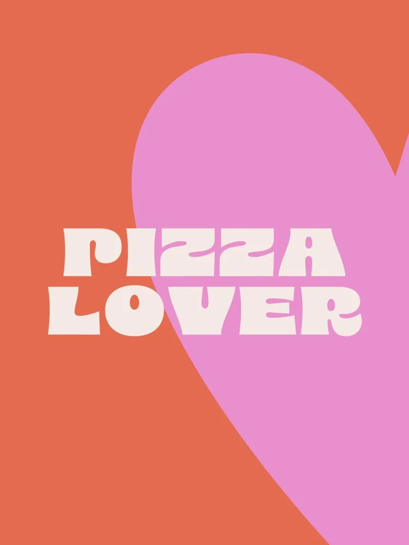 Pizza Lover pellicola backlit da we line studio - art