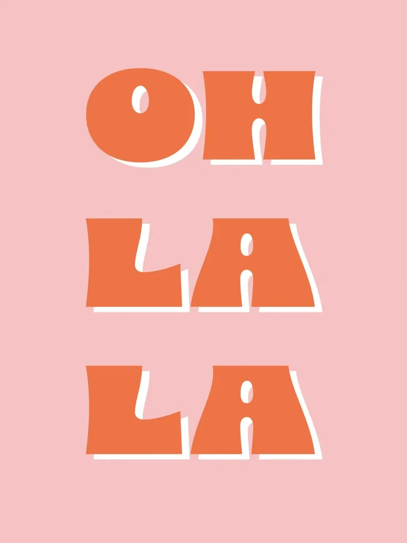 Oh la la Alu-Dibond von we line studio - art