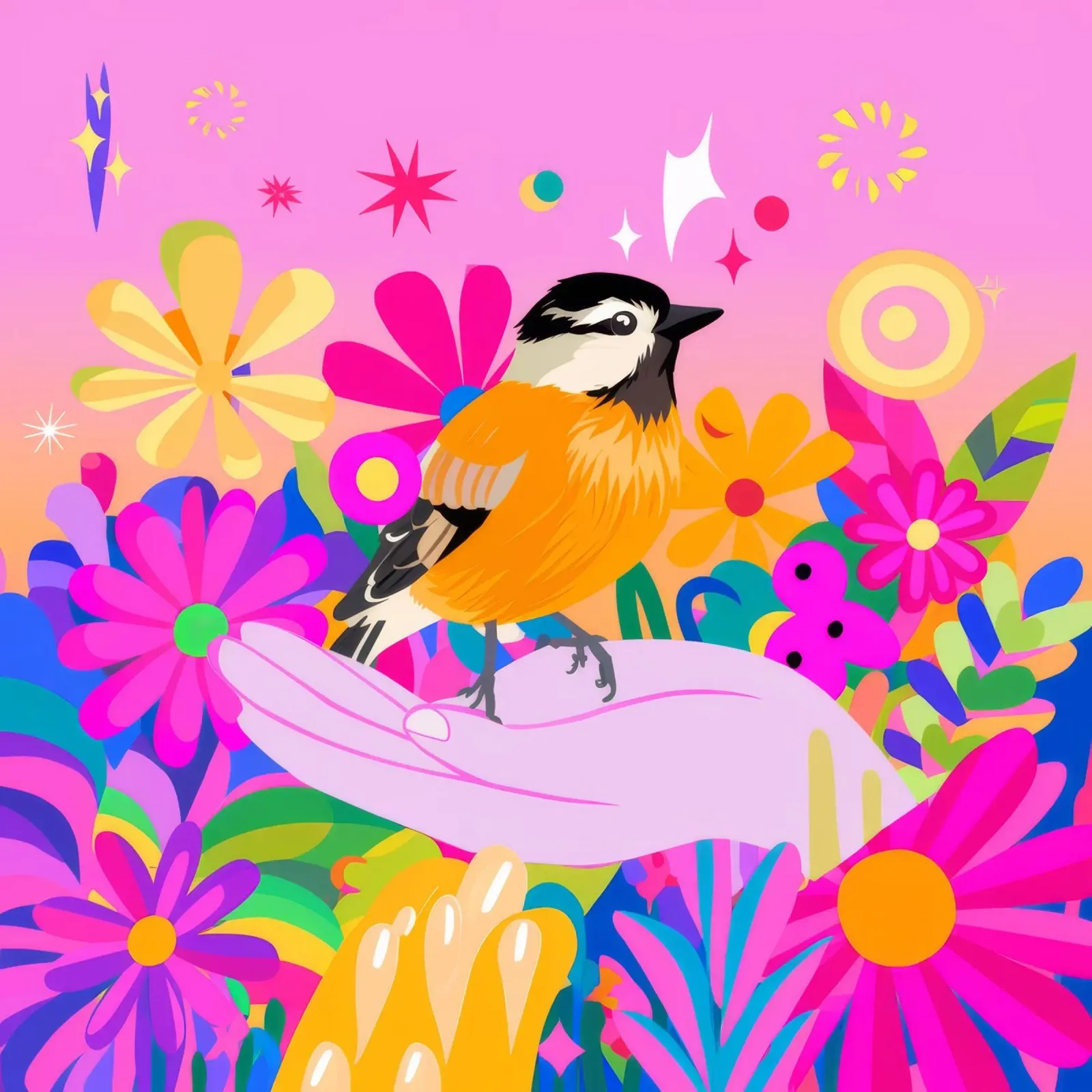 Bird Paradise canvas by Petal Canvas