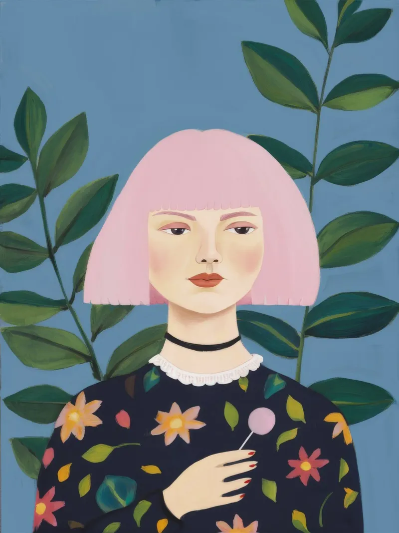 Minimalist Portrait canvas by Petal Canvas