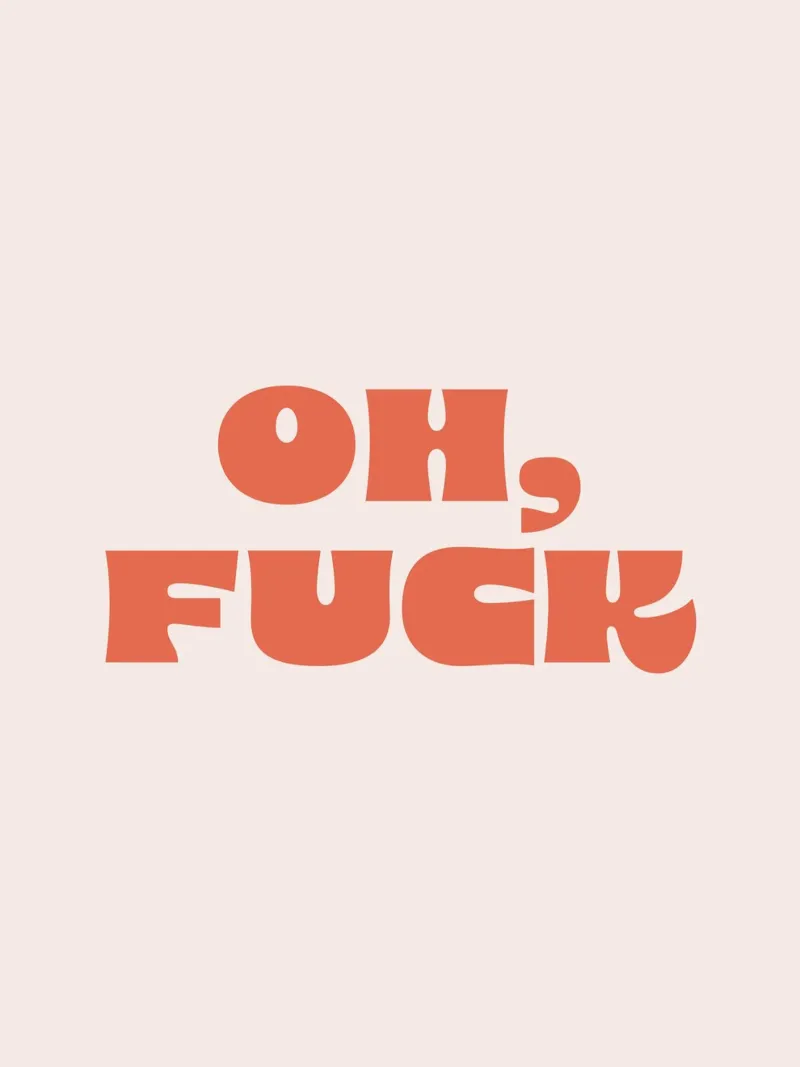 Oh poster met houten frame van we line studio - art