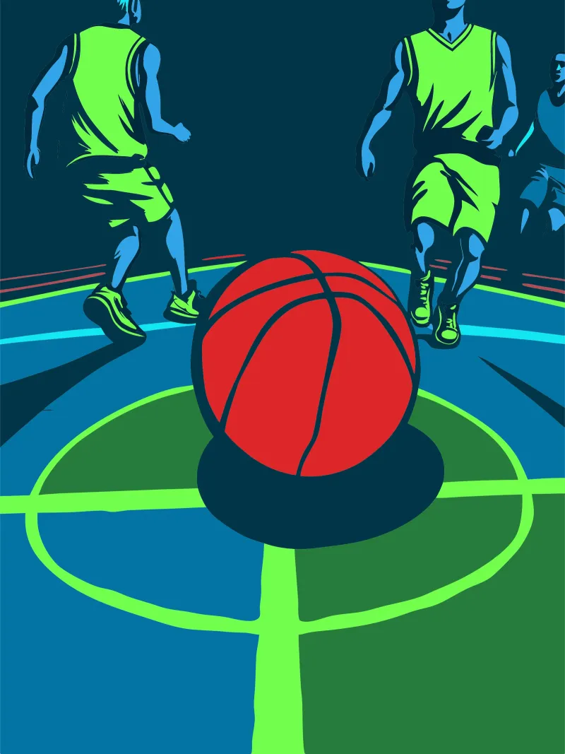 Giocare a basket pellicola backlit da SPORTS ONLY