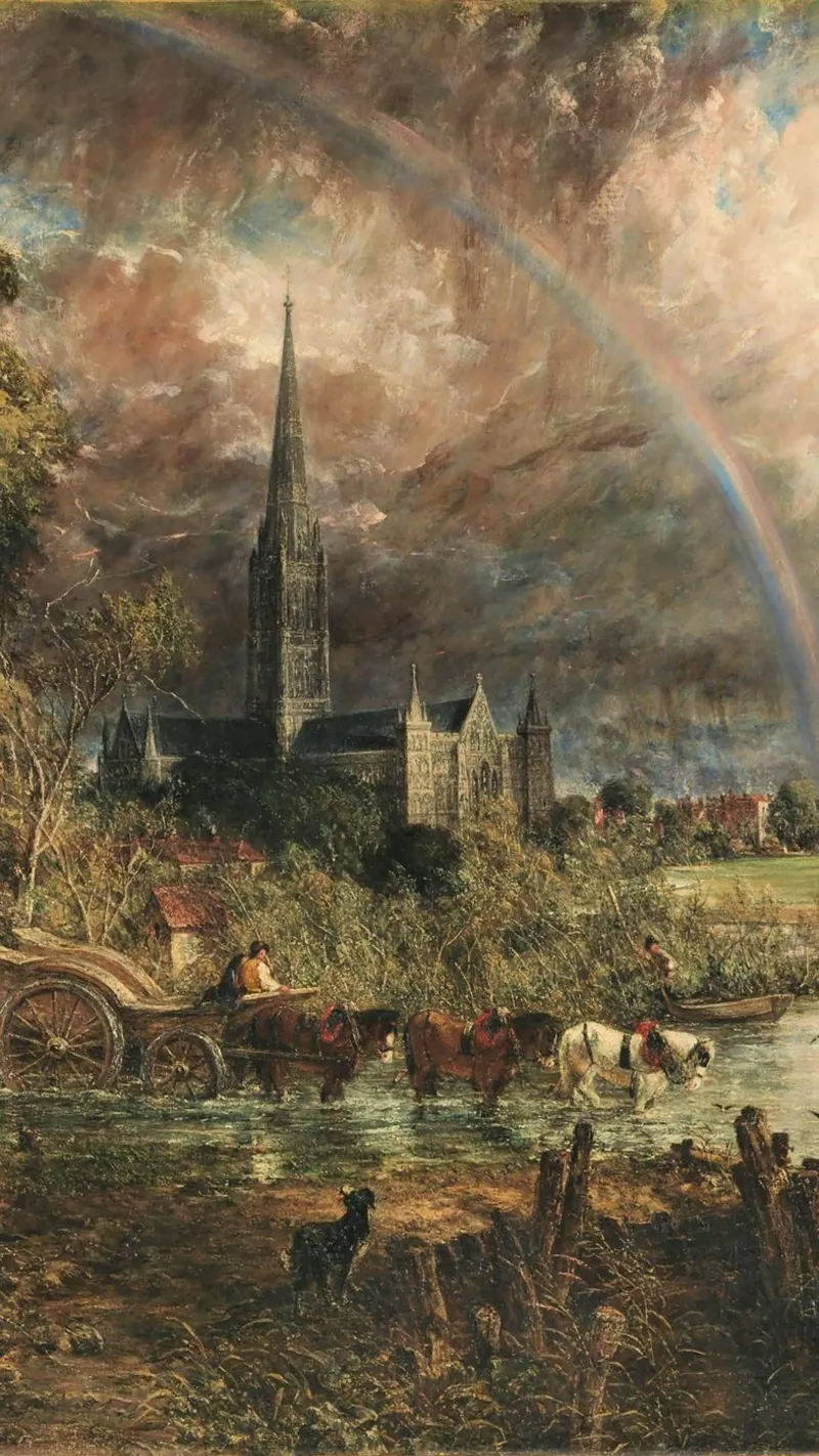 John Constable Kunst canvas met Baklijst van Brooke