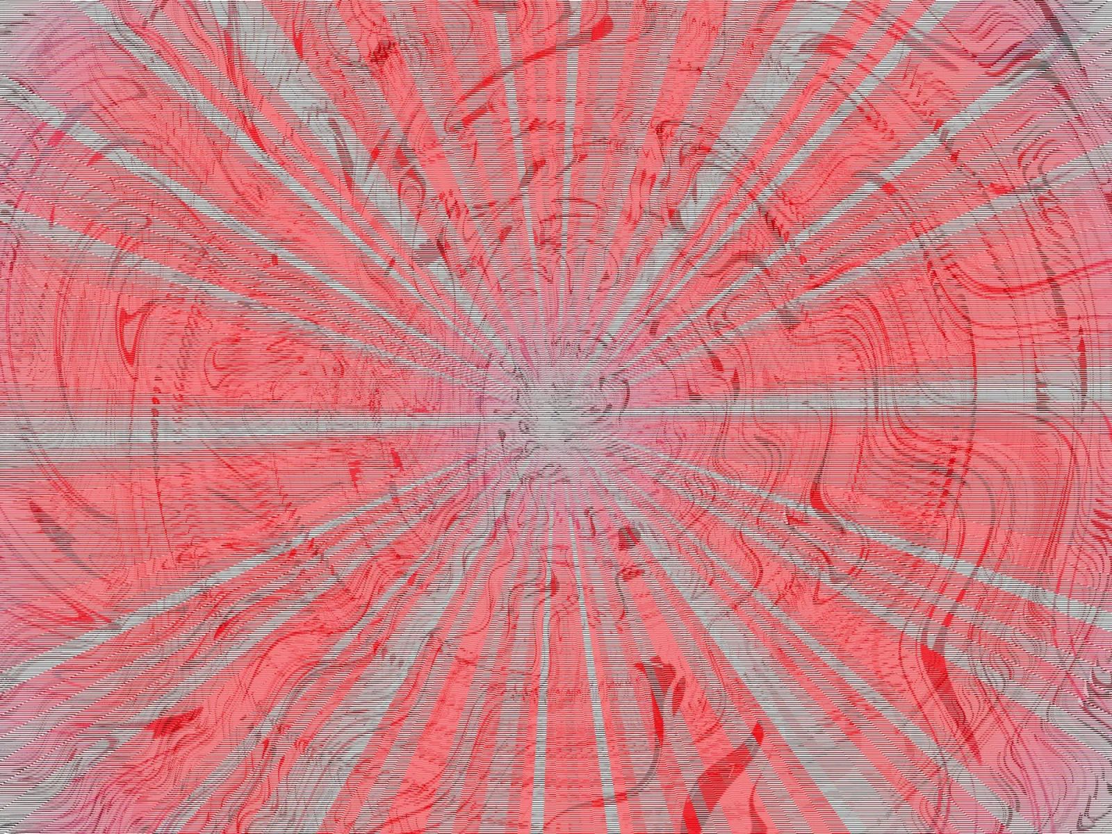 Abstraktess dynamisches Muster in den Farben Grau und Rot Leinwand von Something for you