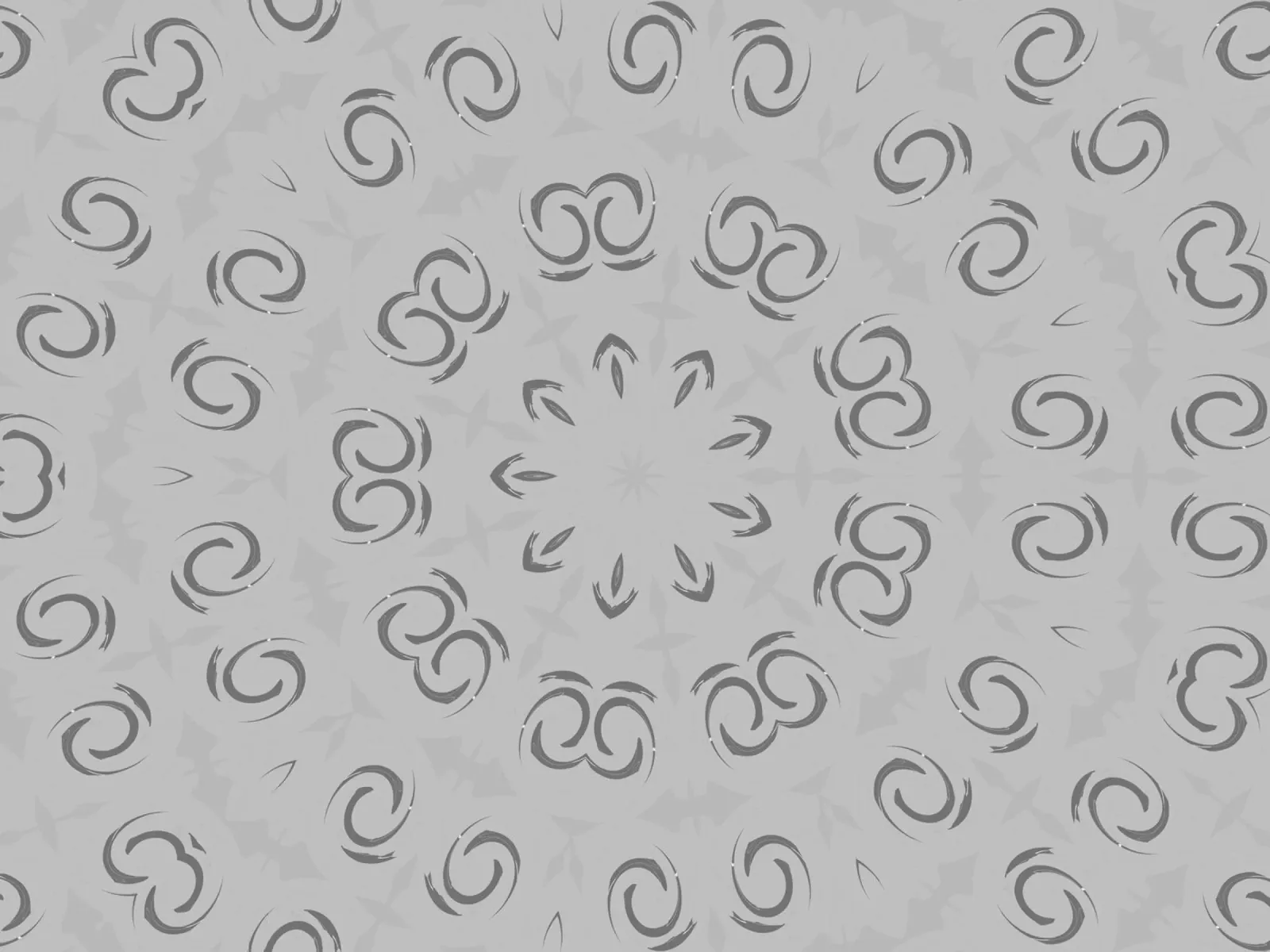 Abstraktes dynamisches kreisförmiges Muster in Grau Leinwand von Something for you