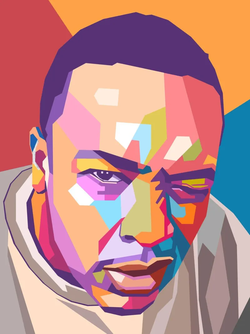 Dr.Dre hip hop legend alu-dibond by Hantamrata