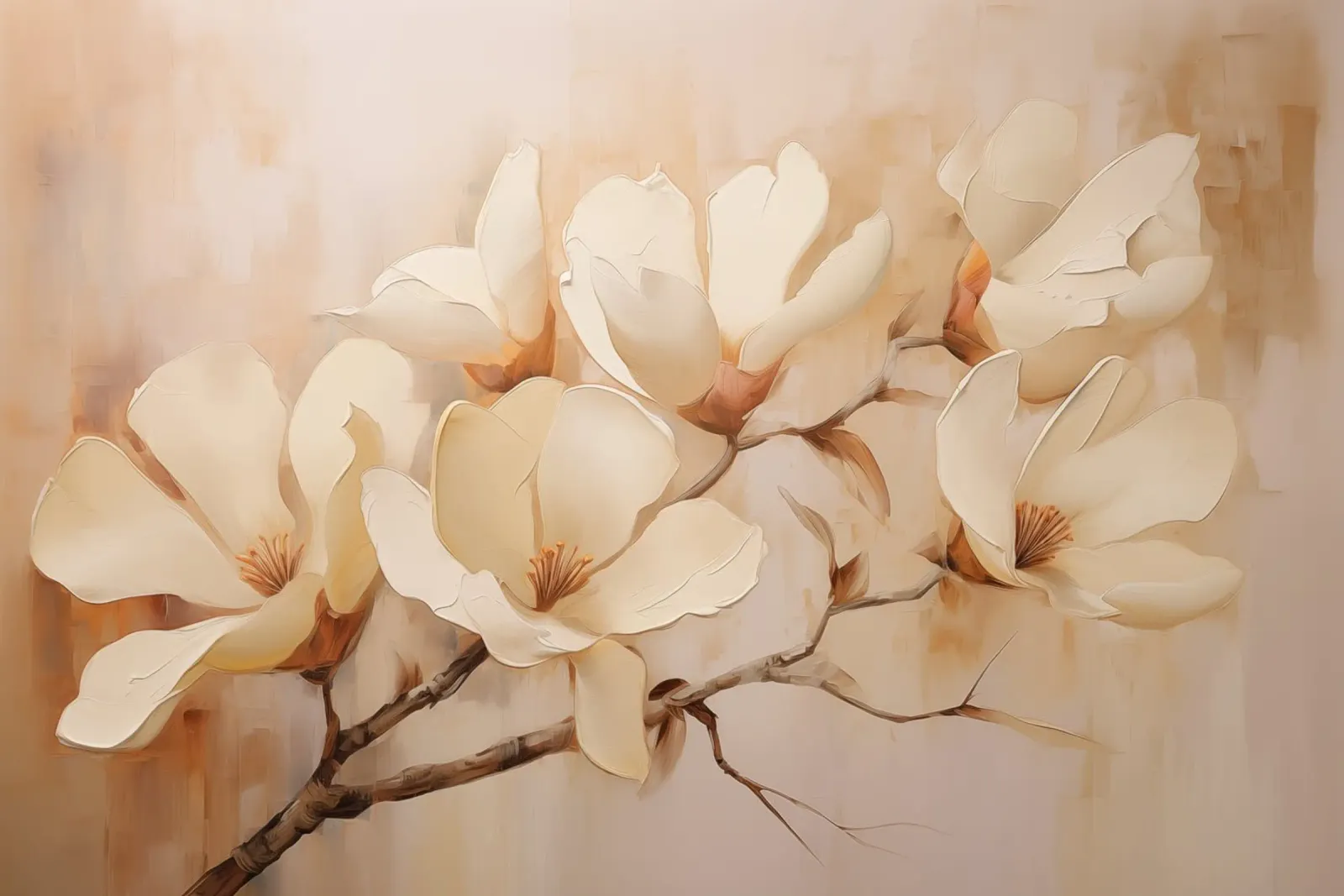 Fiori in colori crema carta hahnemühle da Imagine