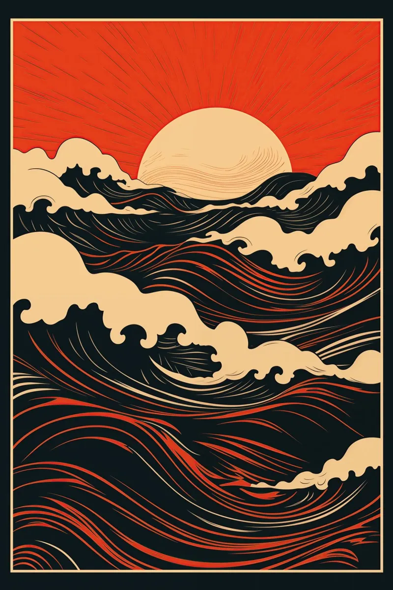 Zonsondergang poster da Imagine