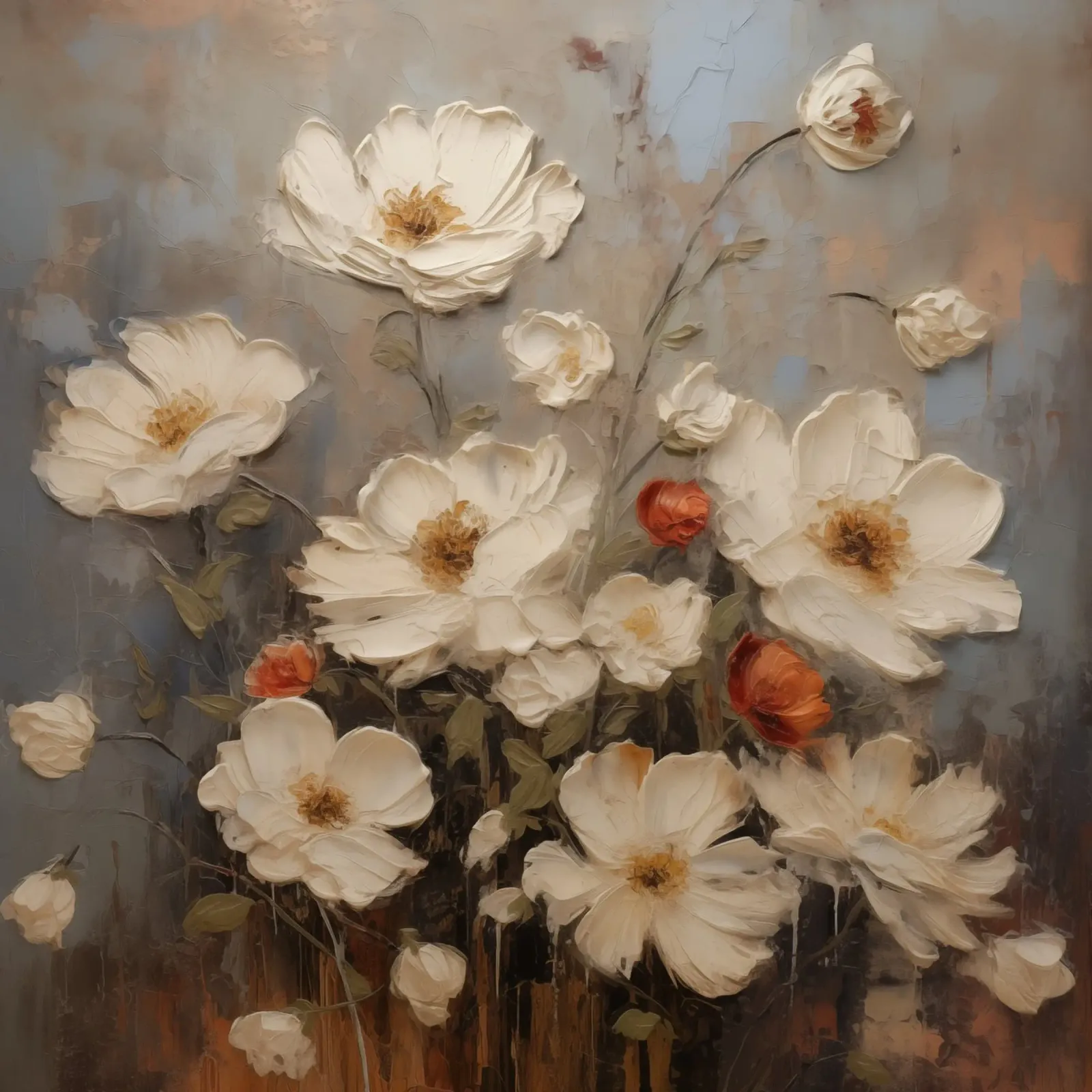 Fiori bianchi pellicola backlit da Imagine