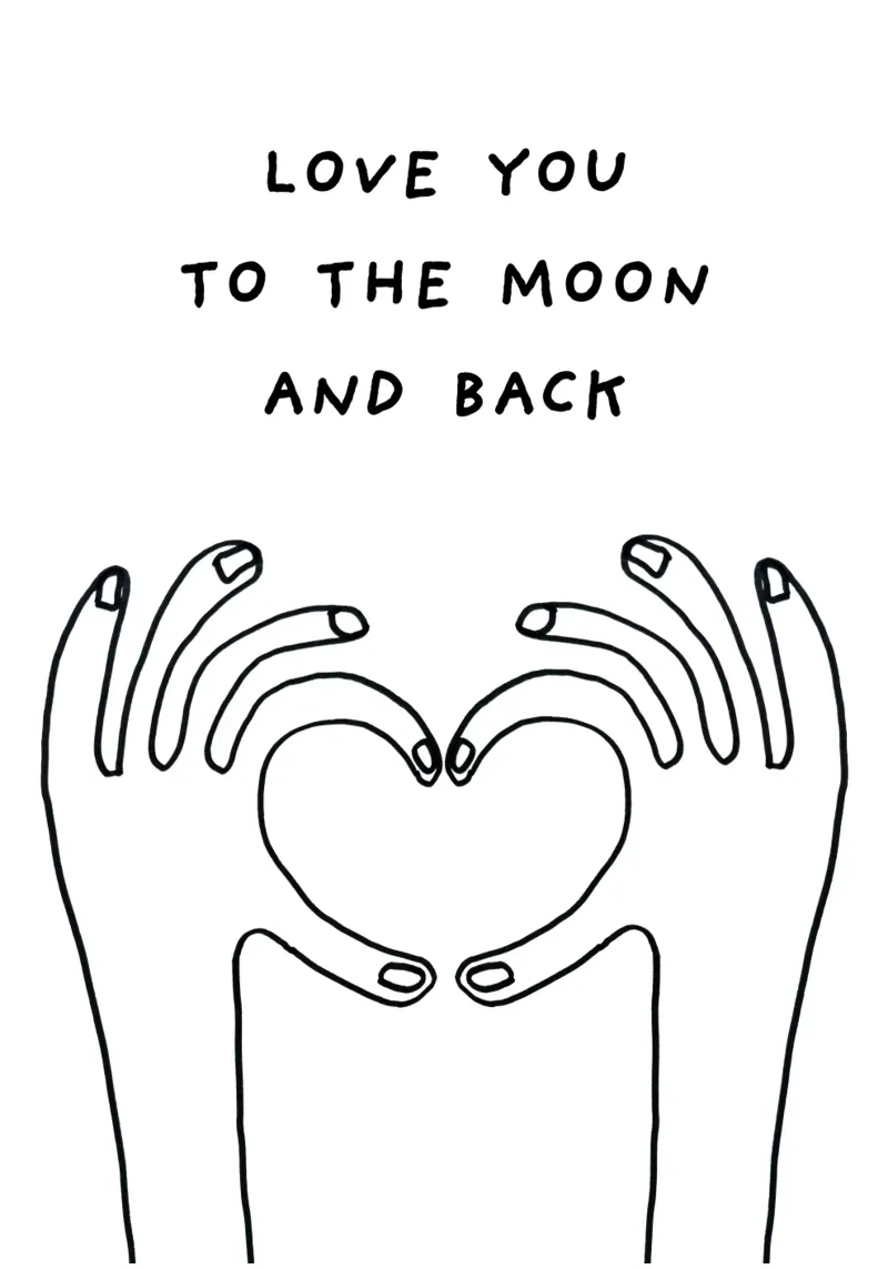 Love you to the moon and back pellicola backlit da thesoulhugclub