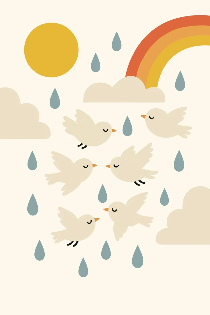 Birds In Rain plexiglass da treechild