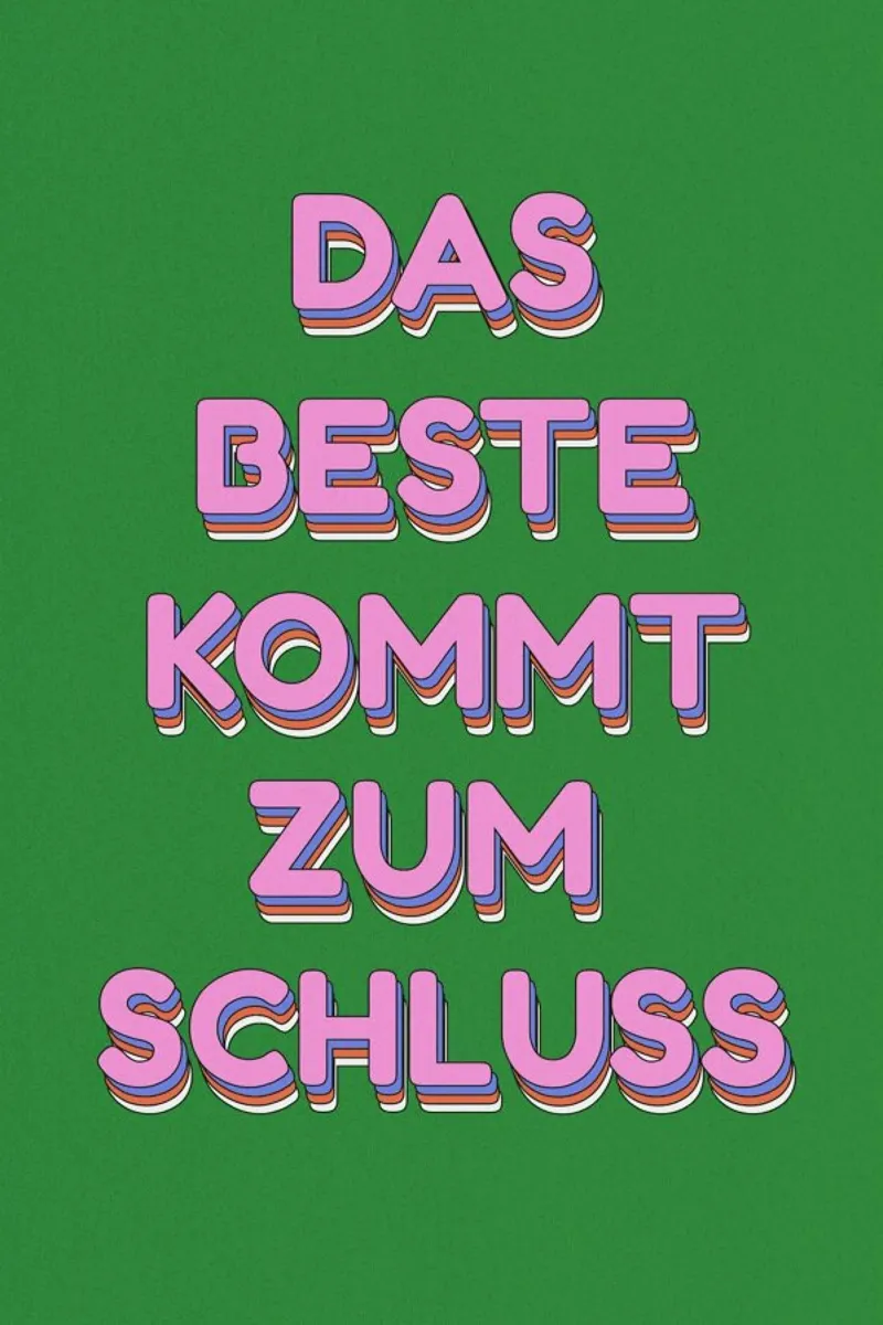 Das Beste kommt zum Schluss Hahnemühle von Studio One