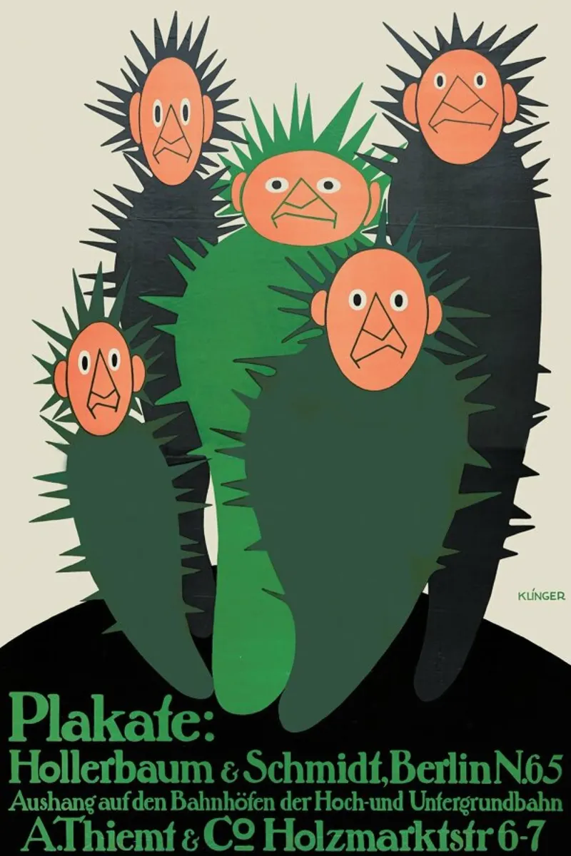 Klinger - Hollerbaum & Schmidt, Berlin N.65 poster con telaio in alluminio da ARTOTHEK