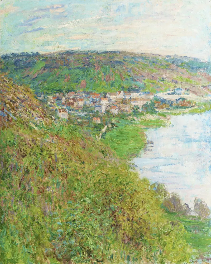 Claude Monet's View of Vétheuil (1880) hahnemühle by Monet Art Prints
