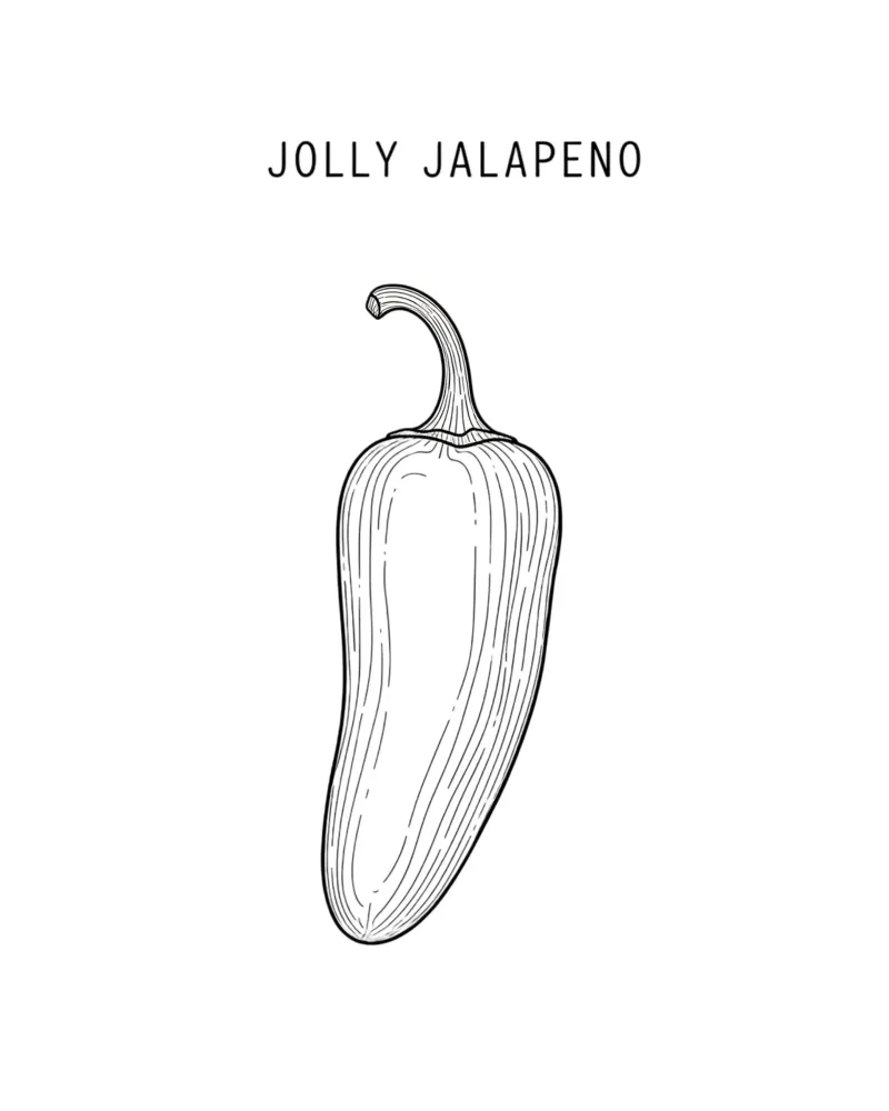 Jolly Jalapeño Business: A Pepper with a Point! plexiglass da FruityNoodly