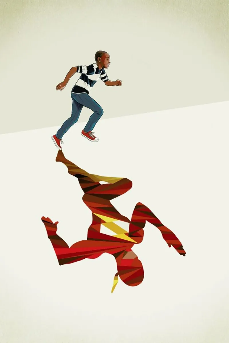 Super Shadows Scarlet Speedster carta hahnemühle da Jason Ratliff