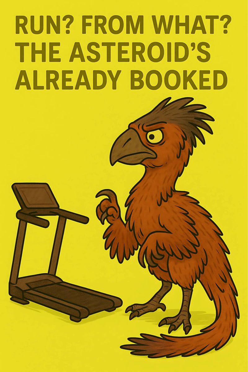 Funny Gigantoraptor Meme pellicola backlit da Funny Humor Art