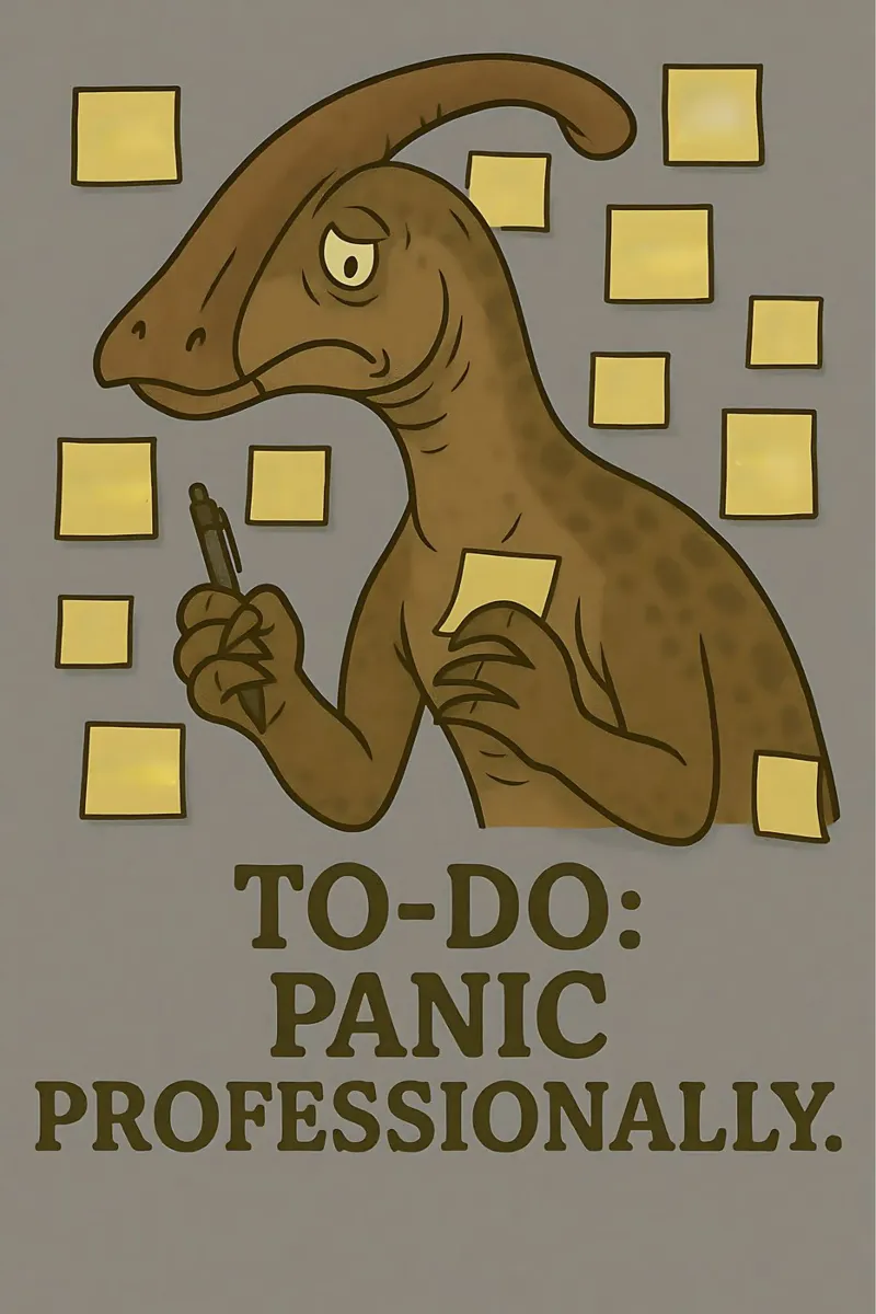 Funny Olorotitan Meme poster con telaio in legno da Funny Humor Art