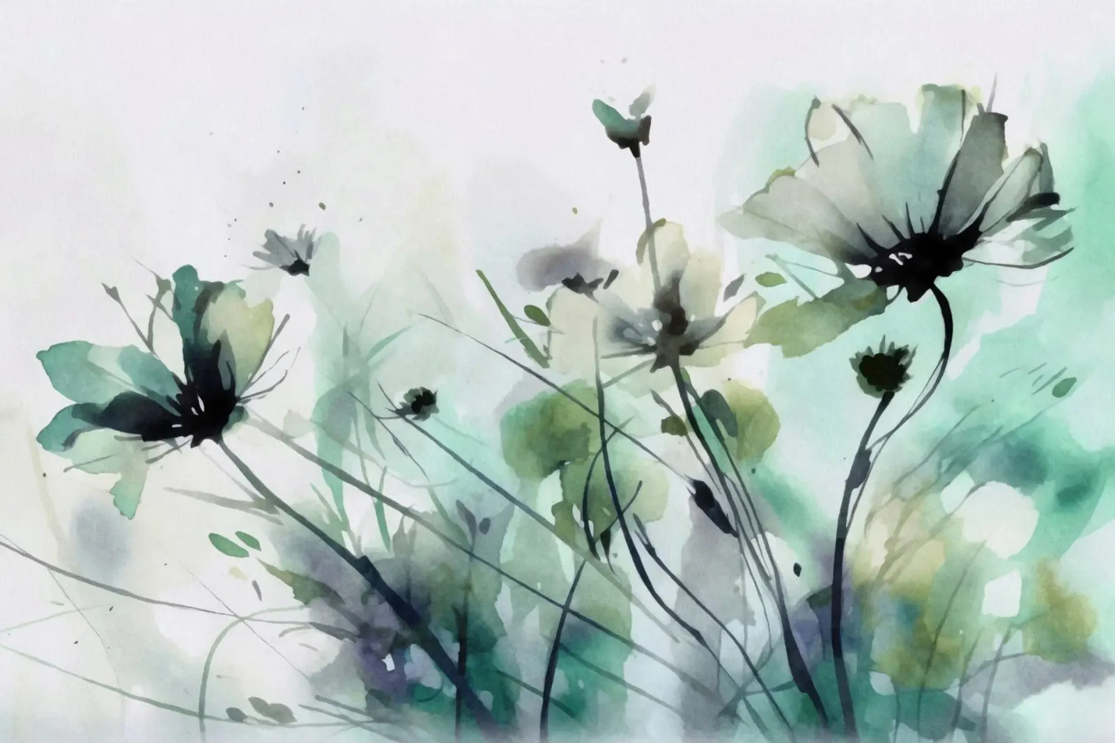 Whimsical Wildflower Meadow backlit film by Andrea Haase Floral Passion