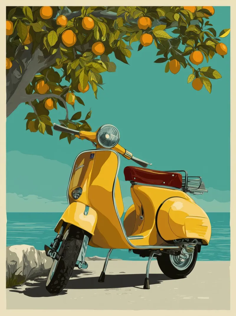 Scooter pellicola backlit da Imagine