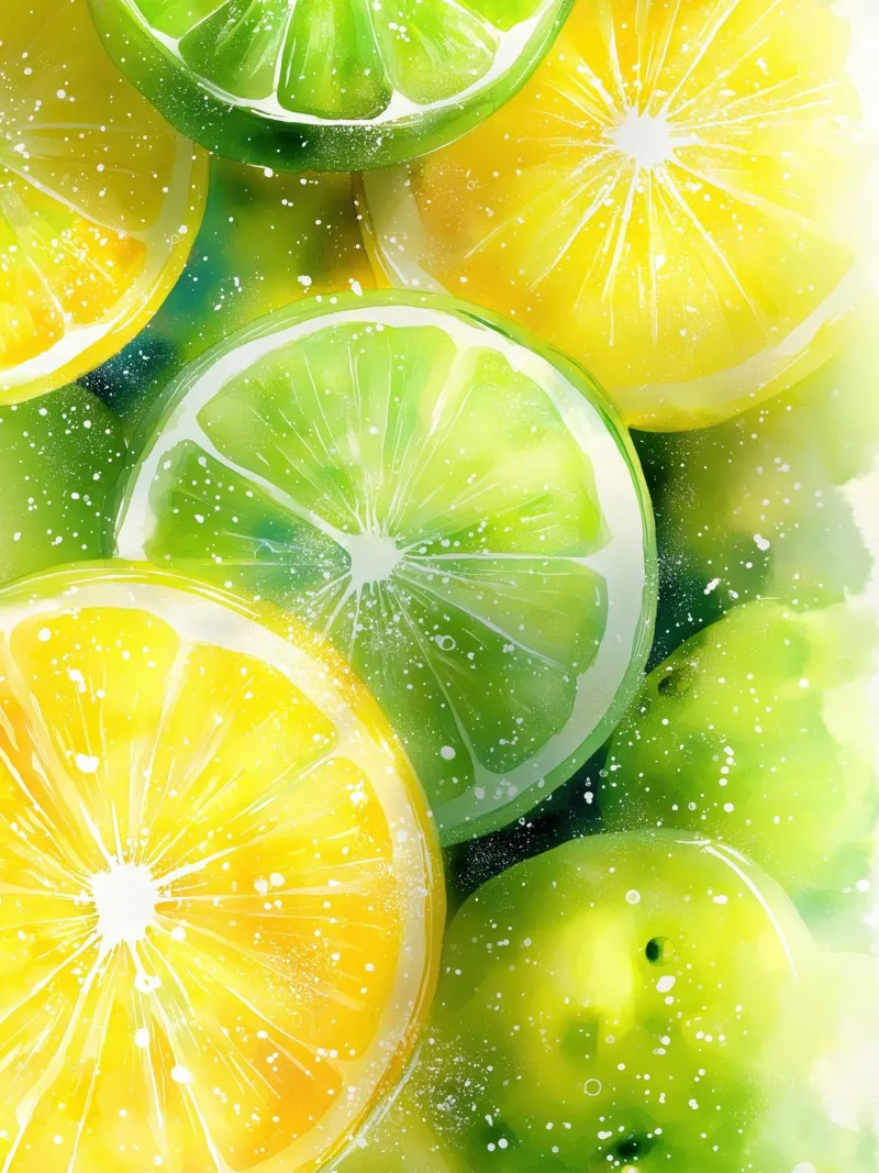 Limone e lime pellicola backlit da Imagine