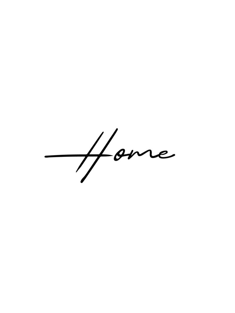 Home Handschrift Poster von Typo Designs