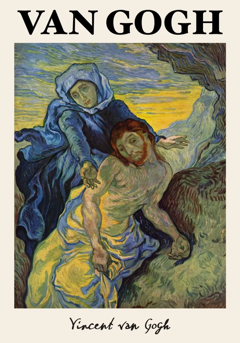 Van Gogh: Pietà - Expressive Post-Impressionist Devotion plexiglass da NorwesClub