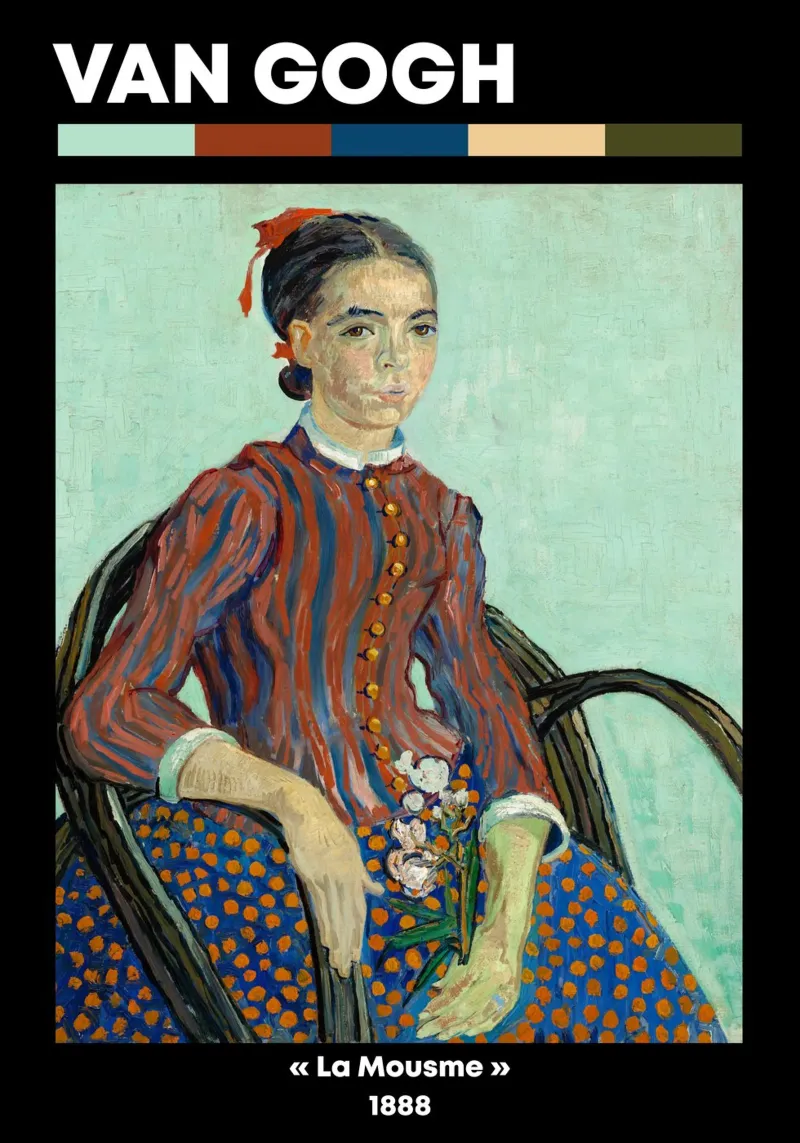 Van Gogh: Die Mousmé (1888) - Post-Impressionist, Porträt Poster von NorwesClub