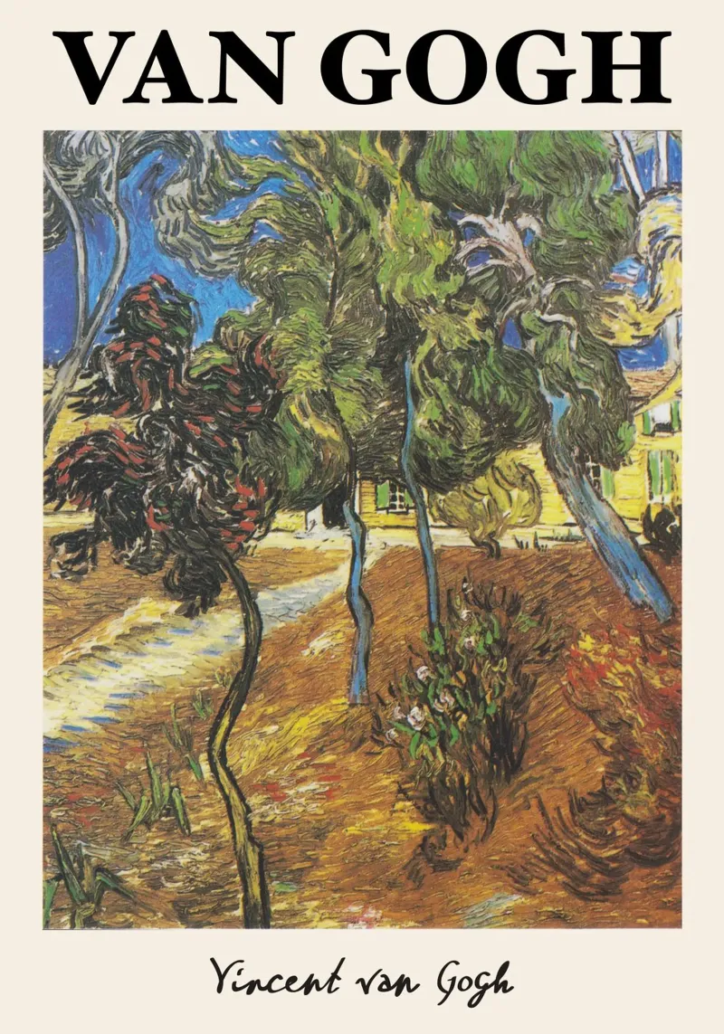 Alberi in giardino" di Van Gogh - Post-Impressionismo Arte Pr pellicola backlit da NorwesClub