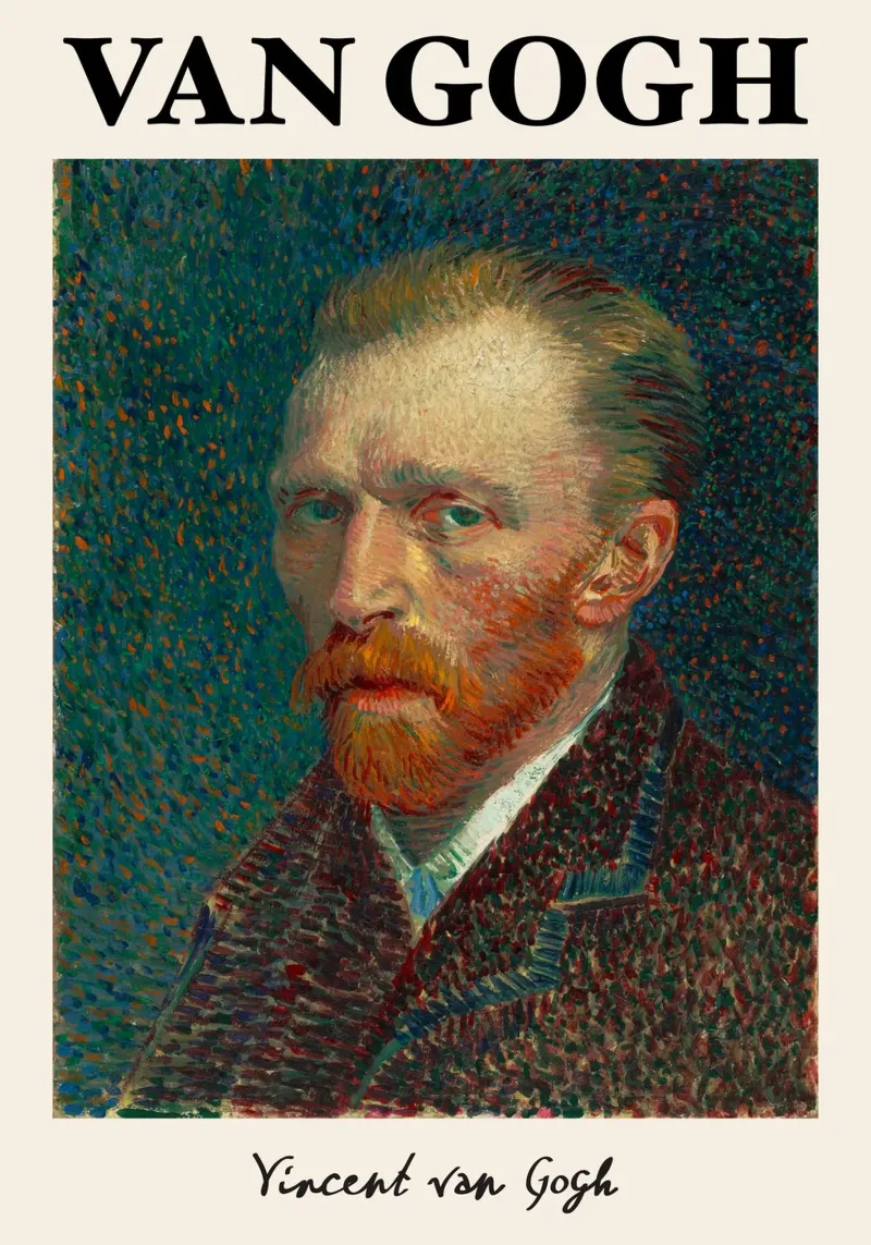 Autoportrait de Van Gogh - Chef-d'œuvre iconique du post-impressionnisme poster de NorwesClub