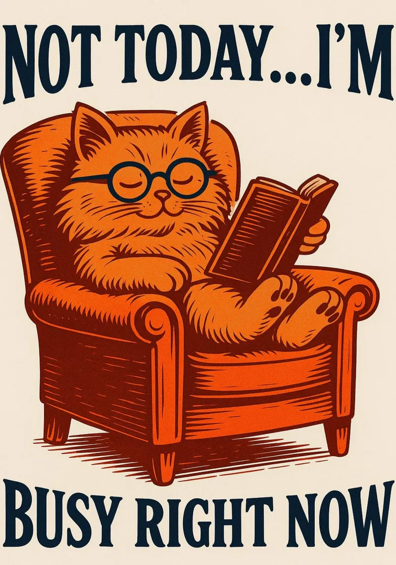 Lecture du chat occupé hahnemühle de the gan gan
