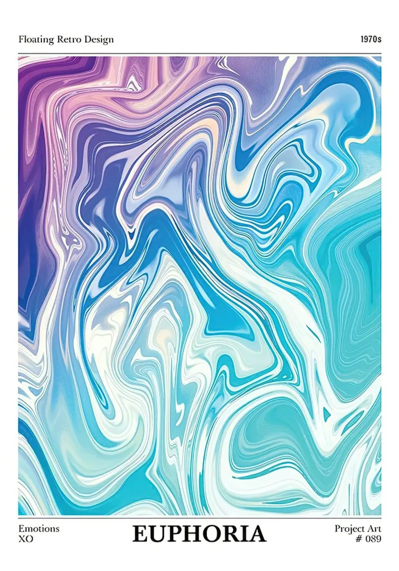 Euphoria Aesthetic Aura alu-dibond by Birgitpopshop
