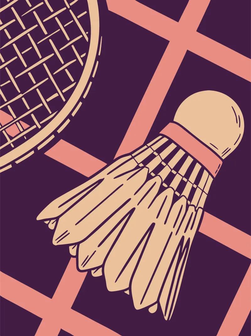 Badminton d'epoca pellicola backlit da SPORTS ONLY