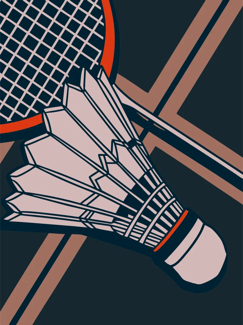 Badminton d'epoca pellicola backlit da SPORTS ONLY