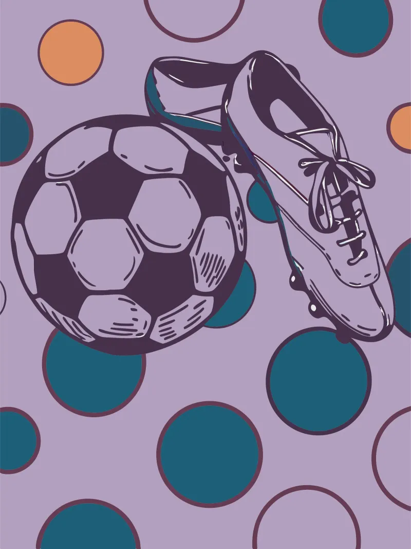 Calcio e scarpe pellicola backlit da SPORTS ONLY