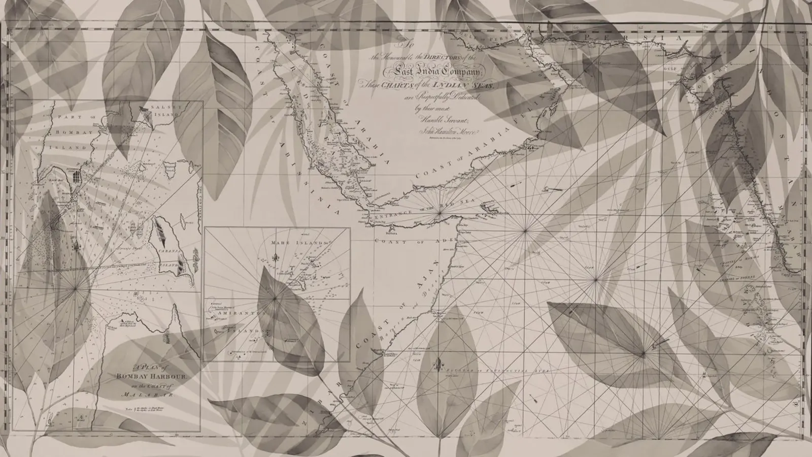 Scoprire il mondo Mappa dell'India d'epoca tela con Cornice a cassetta da Andrea Haase Vintage World