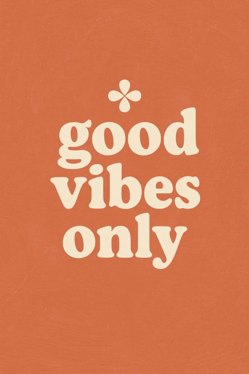 Good Vibes Only pellicola backlit da treechild