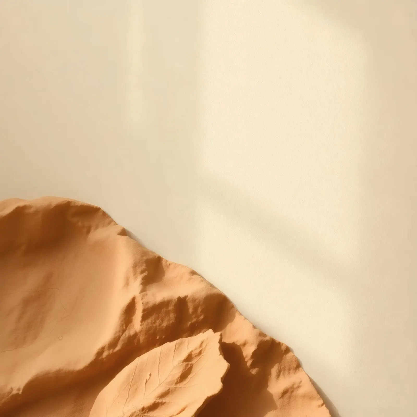 Scultura unica in argilla che mette in risalto texture e ombre pellicola backlit da DesignDoodle
