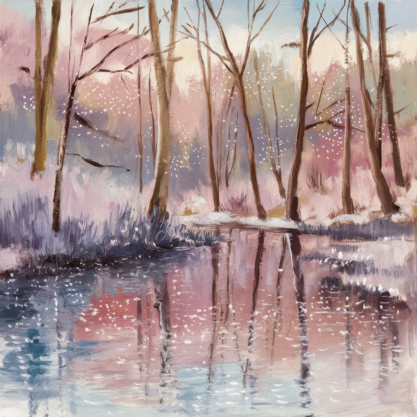 Riflesso invernale Deriva pellicola backlit da Obisidian Brush