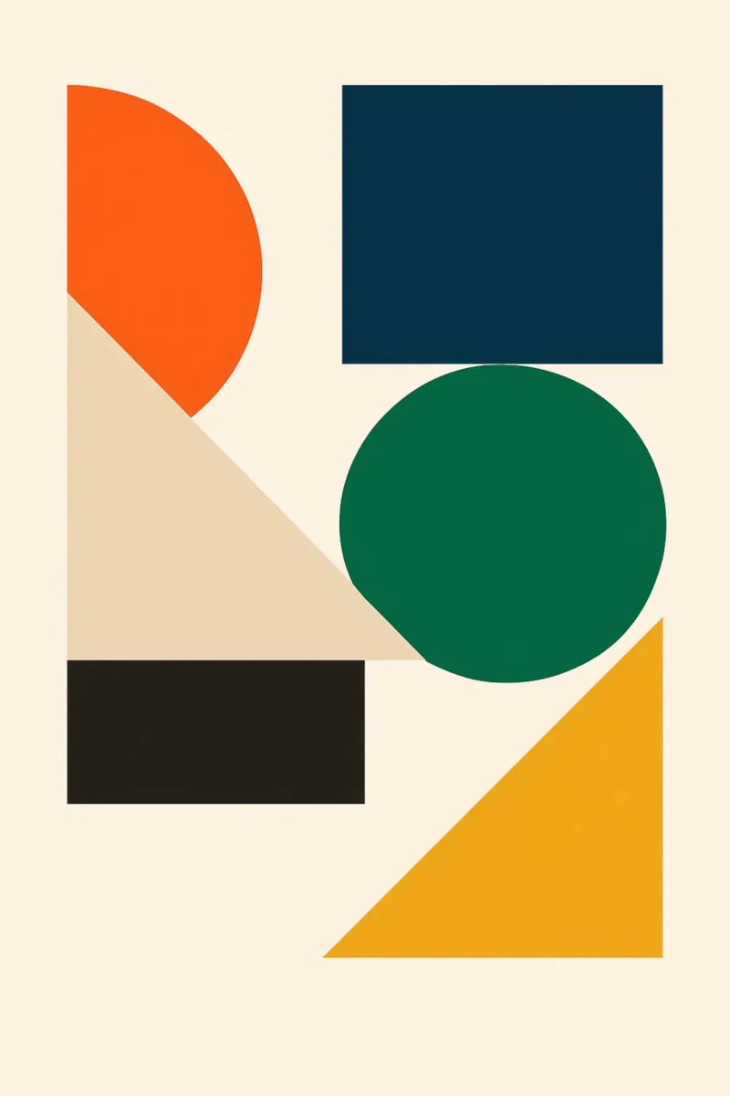 Shapes No.2 - Bauhausstil pellicola backlit da Studio M