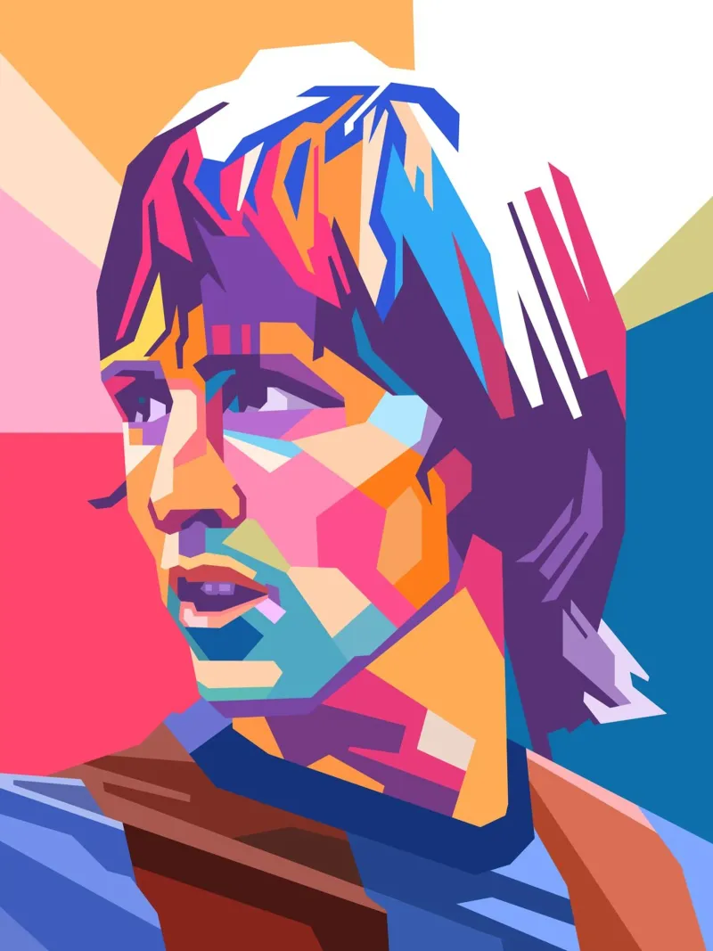 Johan Cruyff, iconico giocatore di calcio pellicola backlit da Hantamrata