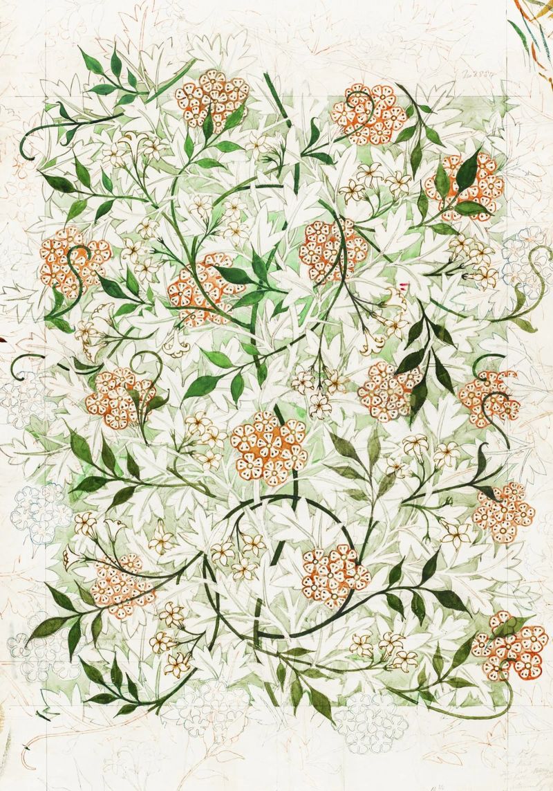 William Morris – Jasmine Pattern (circa late 19th century) poster da Venus Art