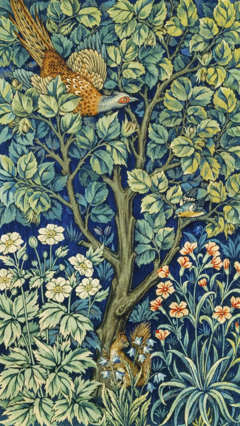 Fagiano (1916) di William Morris e John Henry Dearle poster con telaio in legno da Venus Art