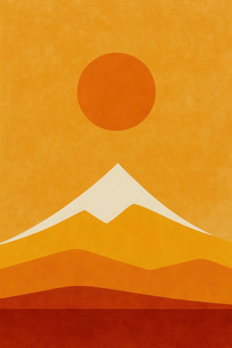 Mont Fuji – Vibration Solaire poster by Affiches Soleil & Déco Lumineuse – Sunny