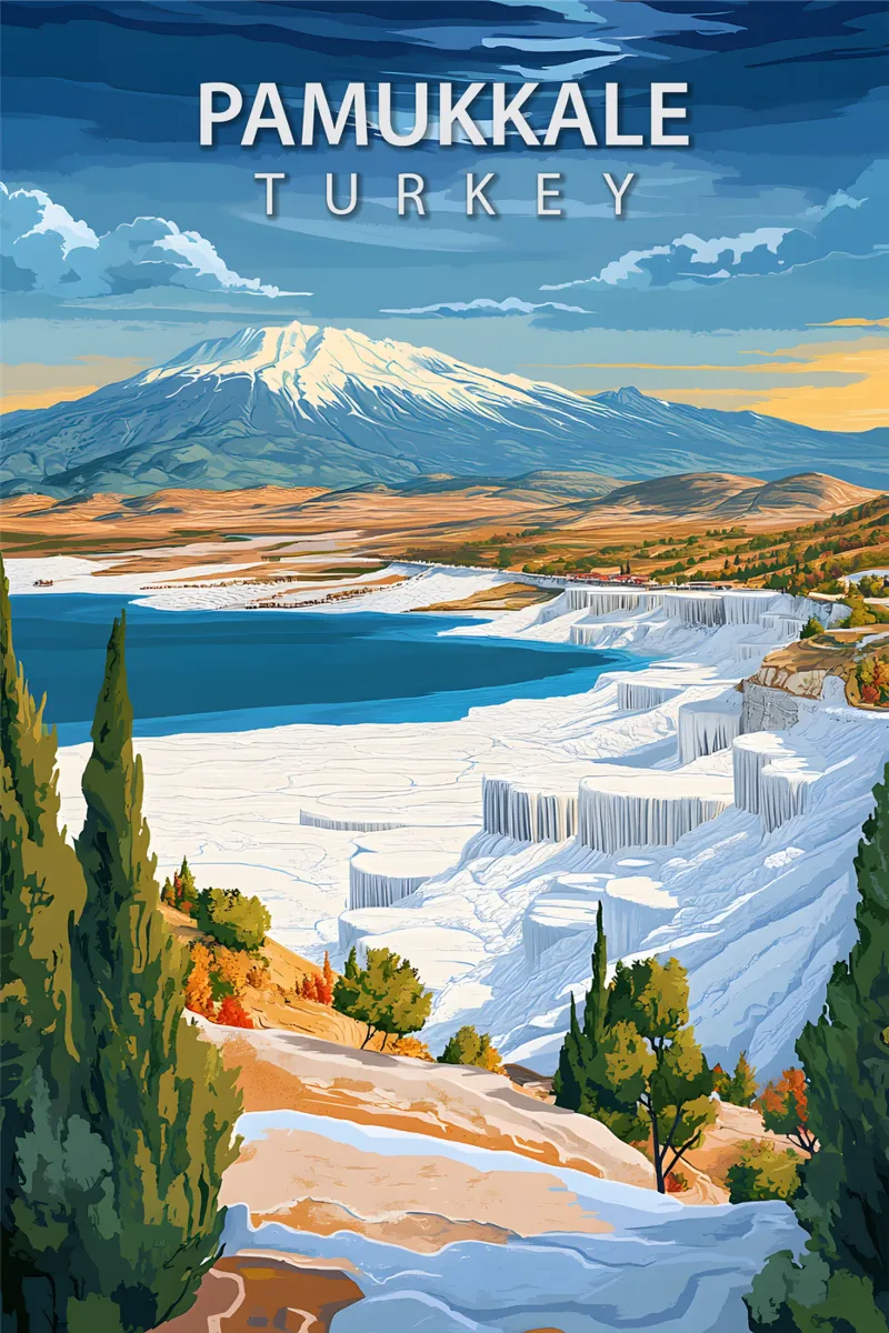 Pamukkale, Turchia plexiglass da Wanderlust Vibes