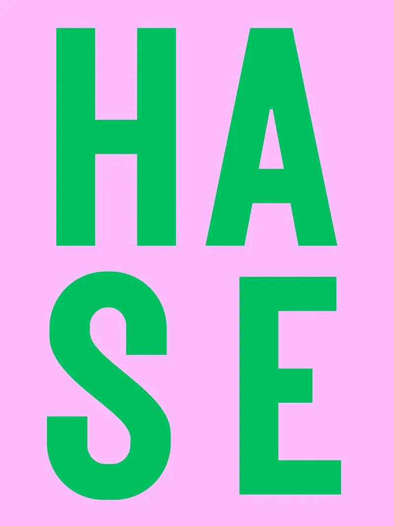 Hase - Kosewort - viele Farben alluminio dibond da Ohkimiko