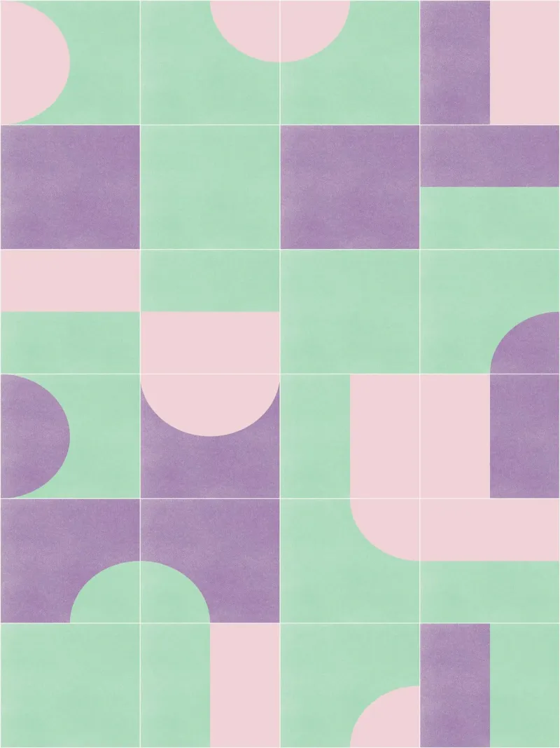 Retro Tiles 09 alluminio dibond da designdn